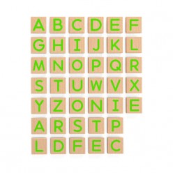 Магнитные заглавные буквы (40 шт набор)