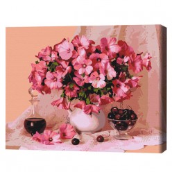 Картина по номерам (в упаковке)   Цветение и вишни