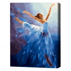 Картина по номерам (без упаковки)   Воздушная балерина
