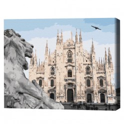 Картина по номерам (в упаковке)  Миланский собор
