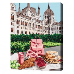 Картина по номерам (без упаковки)   Пикник в Будапеште