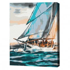 Картина по номерам (в упаковке)  Морское путешествие 