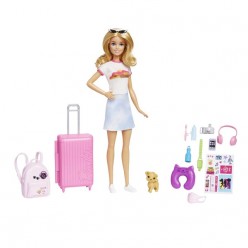 Кукла Barbie с аксессуарами и дорожным набором Малибу