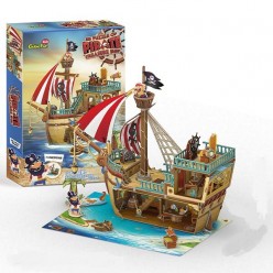3D PUZZLE Pirate Treasure Ship