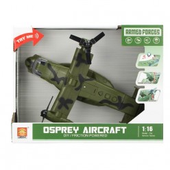 1:16 Инерционный военный самолет «Osprey aircraft» (свет / звук)