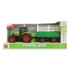 1:16 Инерционный трактор «Trailered Farm Tractor» (свет / звук)