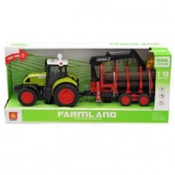 1:16 Инерционный трактор Trailered Farm Tractor (свет / звук)