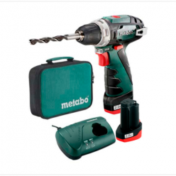 PowerMaxx BS Basic 2x2,0 Ач Сверлильно-винторезный станок с аккумулятором (кейс) METABO 600079550