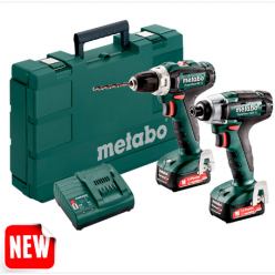 BS+SSD 12V 2x2.0 Ah Набор комбинированных отверток METABO 685166000