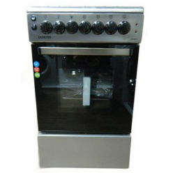 Плита Zanetti Z50 EIX 50x60, 4 газ.конфоркй.таймер,электро духовка,евро система,inox