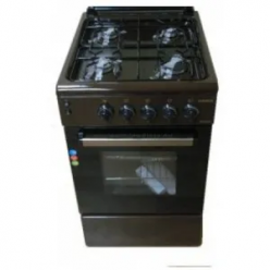 Плита Zanetti Z5000 GBR 50x60, 4 газ.конфорки.электроподжиг,газ духовка,коричневая