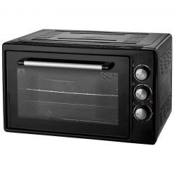 Духовка Электрическая ZANETTI CE 37 BLACK 420x509x305, 37 л,1400 вт,Таймер,Гриль,два протевня,черный,