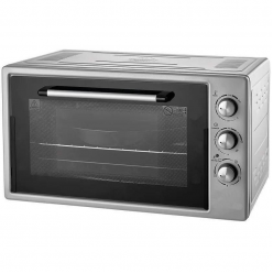 Духовка Электрическая ZANETTI CE 37 GREY 420x509x305, 37 л,1400 вт,Таймер,Гриль,два протевня,серый,
