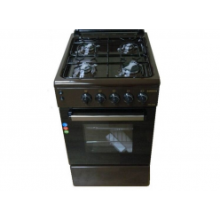 Плита Zanetti Z500 EBR 50x55, 4 газ.конфорки.,электро духовка,коричневая,