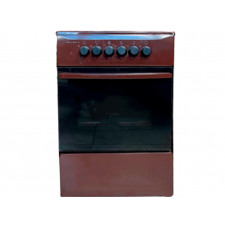 Плита Zanetti Z500 GBR 50x55, 4 газ.конфорки.,газ духовка,коричневая