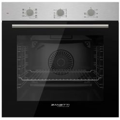 Духовка Электрическая Zanetti ZCE 634 INOX Число режимов 6, 76л,Гриль.механический Таймер,Конвекция, цвет.Inox