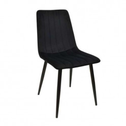 Scaun DC-90P~N66 Catifea Black+Black Legs