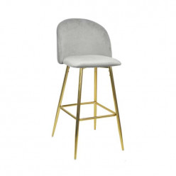 Scaun de Bar Maya~Grey HLR18+Gold Legs