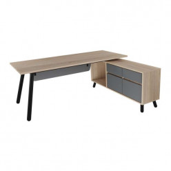 Masa Fusion + box incorporat Dreapta 2000x800/1550x400