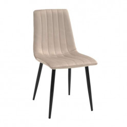 Scaun DC-90P~N9 Catifea  Beige+Black Legs