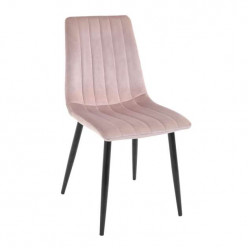 Scaun DC-90P~N25 Catifea Pudra+Black Legs