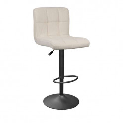 Scaun de bar SB-044 Velvet Beige + Black Leg