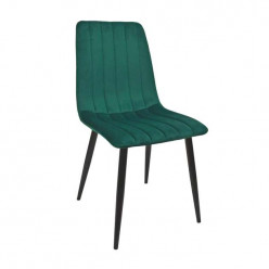 Scaun DC-90P~N56 Catifea Green+Black Legs