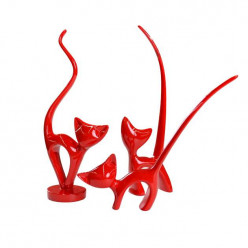 DECO-PISICI~Red 3 pcs