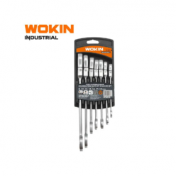 Set de 7 chei de piulite combinate fixe WOKIN Cr-V (Industrial)