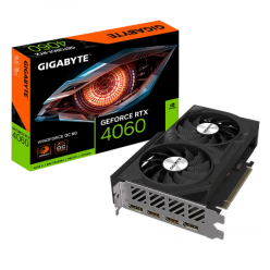 Видеокарта Gigabyte RTX4060 8GB GDDR6 WindForce OC (GV-N4060WF2OC-8GD)