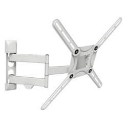 Wall Mount Barkan ''3400W'' White 29"-65" Full Motion, max.40kg, VESA mm: up to 400x400mm
