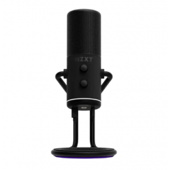 Microphones NZXT Capsule, Cardioid polar pattern, Internal shock mounting, USB, 24-bit/96kHz, Black

