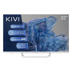 32" LED SMART TV KIVI 32F750NW, 1920x1080 FHD, Android TV, White
