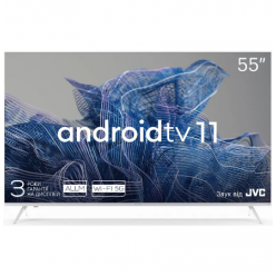 55" LED SMART TV KIVI 55U750NW, Real 4K, 3840x2160, Android TV, White
