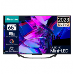 65" LED SMART TV Hisense 65U7KQ, Mini LED 3840x2160, VIDAA OS, Gray
