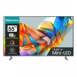 55" LED SMART TV Hisense 55U6KQ, Mini LED 3840x2160, VIDAA OS, Gray
