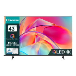 43" LED SMART TV Hisense 43E7KQ, QLED, 3840x2160, VIDAA OS, Black
