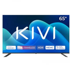 65" LED SMART TV KIVI 65U730QB, Real 4K, 3840x2160, Android TV, Black
