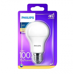 Lamp LED Philips 13W 60A E27 WW 230V FR ND
