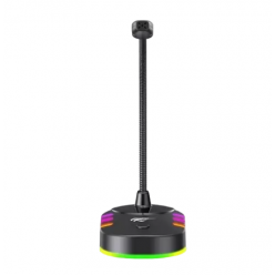 Микрофон Havit GK58B, Omnidirectional, 30Hz-16kHz, 1.5m. RGB, USB
