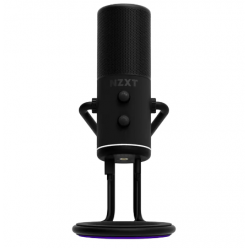 Микрофон NZXT Capsule Mini, Cardioid, 24-bit/48kHz, 100Hz-10kHz, 110dB, USB-C, Black
