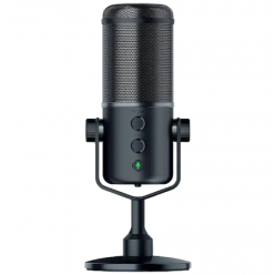 Микрофон Razer Seiren Elite, Cardioid, Single Dynamic Capsule, 16 bit, Min 44.1 kHz / Max 48 kHz, 3m, USB, Black
