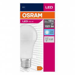 Лампа LED OSRAM VALUECLA100 13W/840 230VFR E27 FS1
