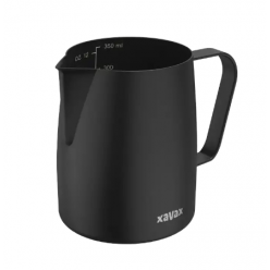 Xavax 111260, Stainless Steel Barista Milk Jug, 350ml, Matt Black