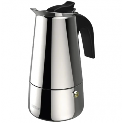 Xavax 111274, Espresso Maker, Maker for 4 Cupsl, Induction, Silve
