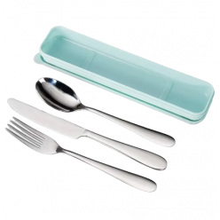 Xavax 181599, Cutlery Set, Нож, Fork, Spoon, Blue