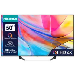 50- LED SMART TV Hisense 50A7KQ, QLED, 3840x2160, VIDAA OS, Gray