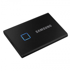 2.0TB Samsung Portable SSD T7 Touch Black, USB-C 3.1 (85x57x8mm, 58g, R/W:1050/1000MB/s, FP ID)
