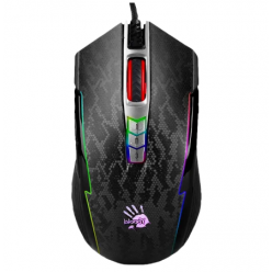 Gaming Mouse Bloody P93s, 100-8000 dpi, 8 buttons, 150IPS, 25G, 105g, Ambidextrous, Programmable, LK SW, X'Glide, RGB. 1.8m, USB, Black
