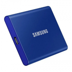 .500GB Samsung Portable SSD T7 Blue, USB-C 3.1 (85x57x8mm, 58g, R/W:1050/1000MB/s)
